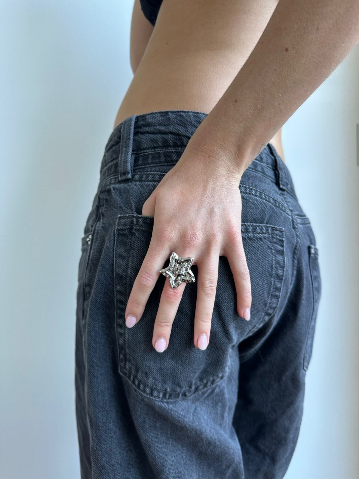 Saskia Star Ring - Silver