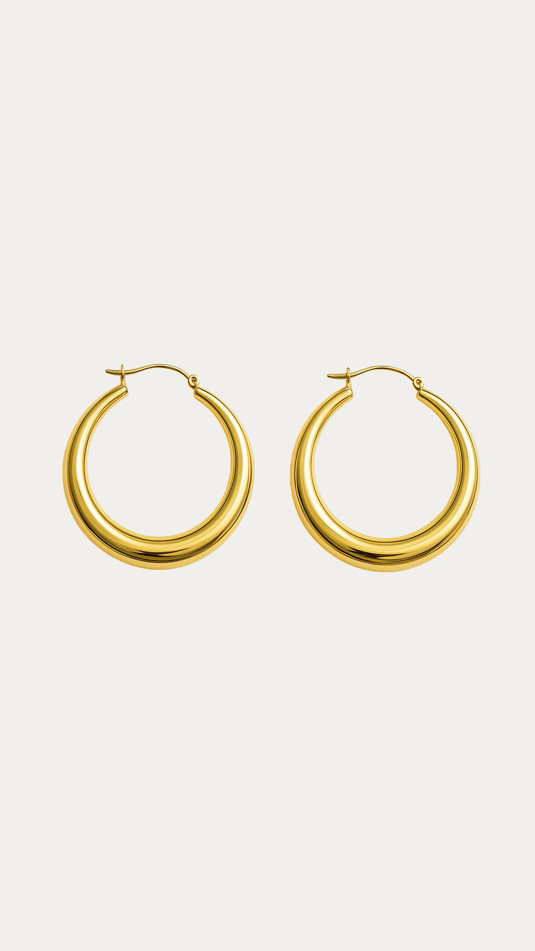 Large Claude Hoops - Gold - BACK SOON