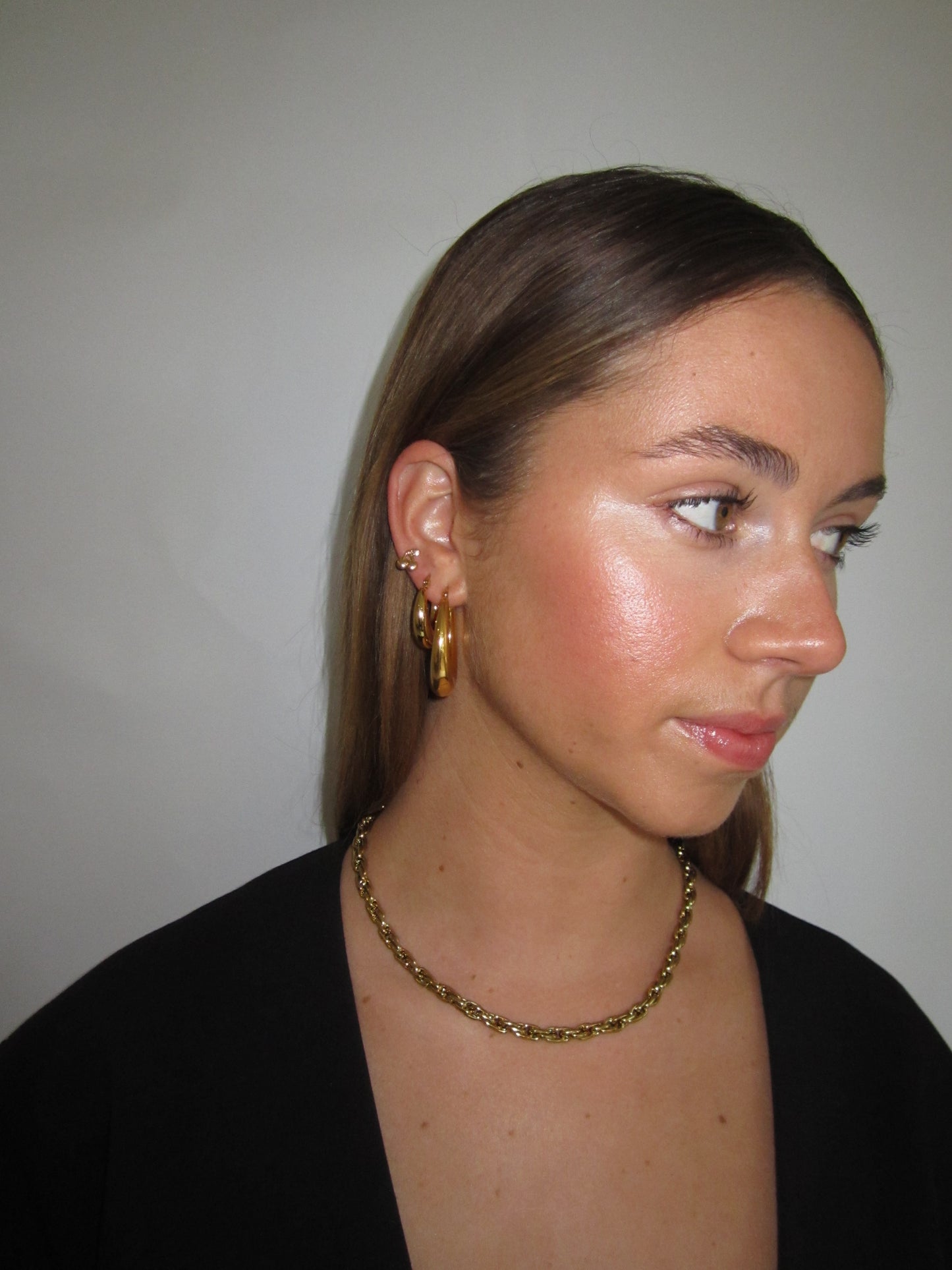Large Claude Hoops - Gold - BACK SOON